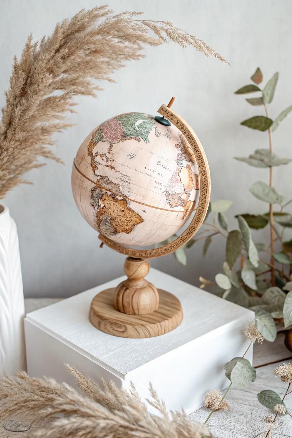 Capture your journey together with a personalized sign-a-globe, perfect for travel-loving couples.