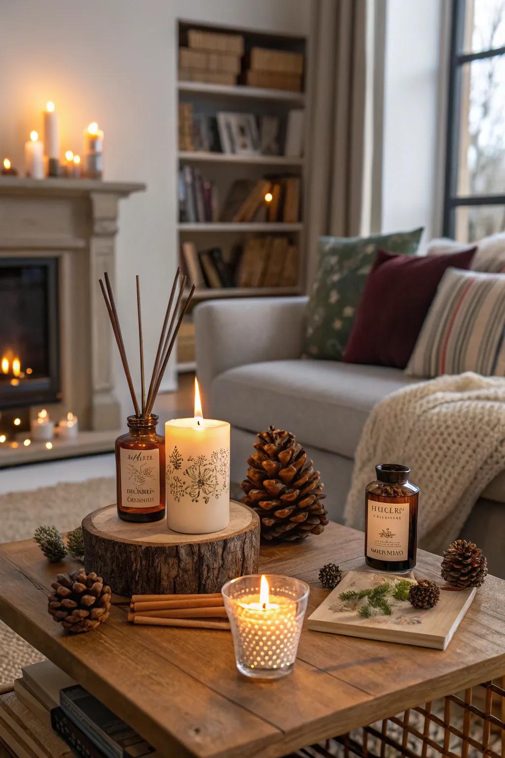 Winter scents enhance the magical atmosphere of your decor.