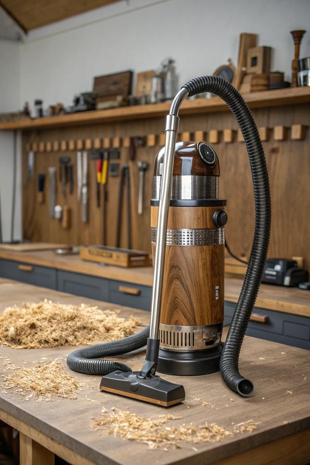 Enhance your workshop with this eco-friendly vacuum system, where sustainability meets superior craftsmanship.