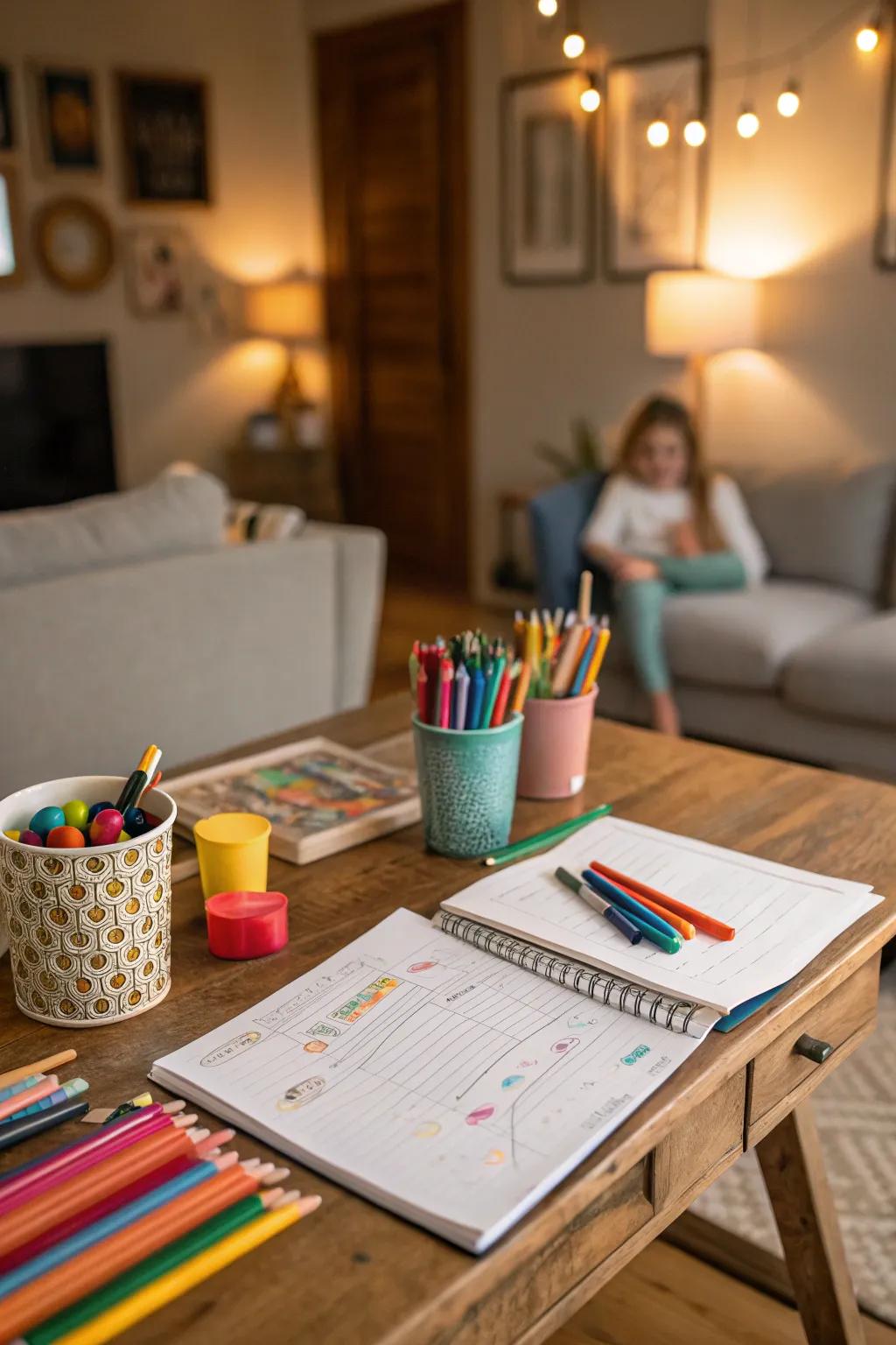 A family-friendly writing center for shared creativity.