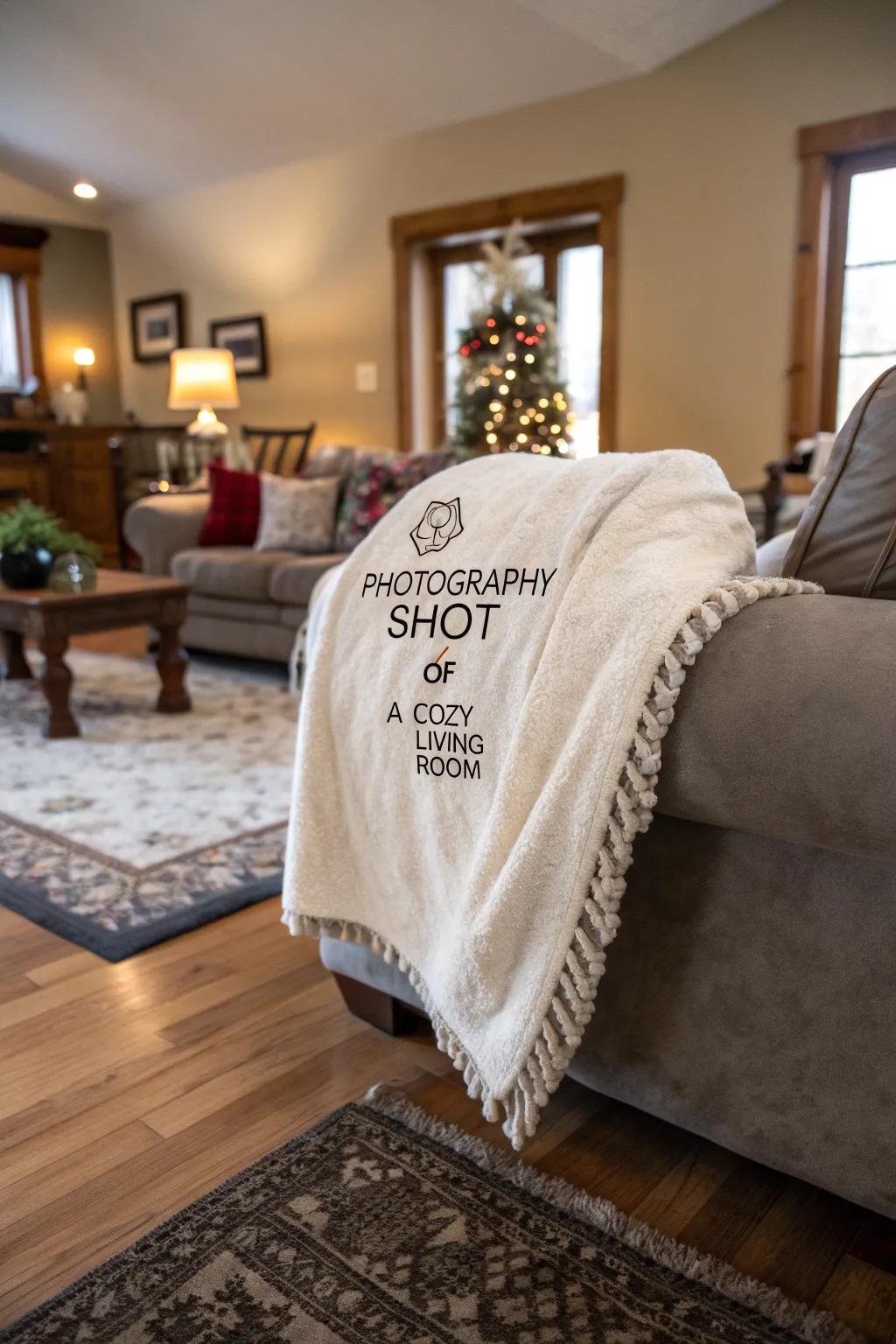 Stay cozy with a personalized throw blanket