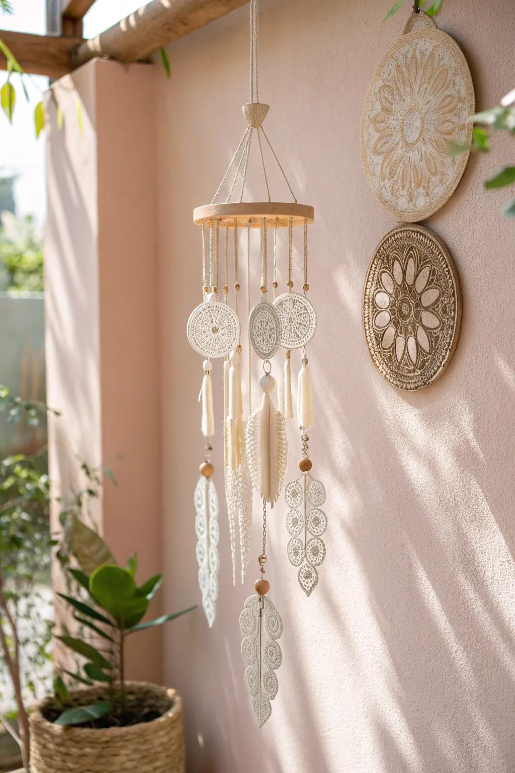 Listen to the serene song of these 3D-printed wind chimes, a perfect blend of minimalist beauty and boho charm for Mother's Day.
