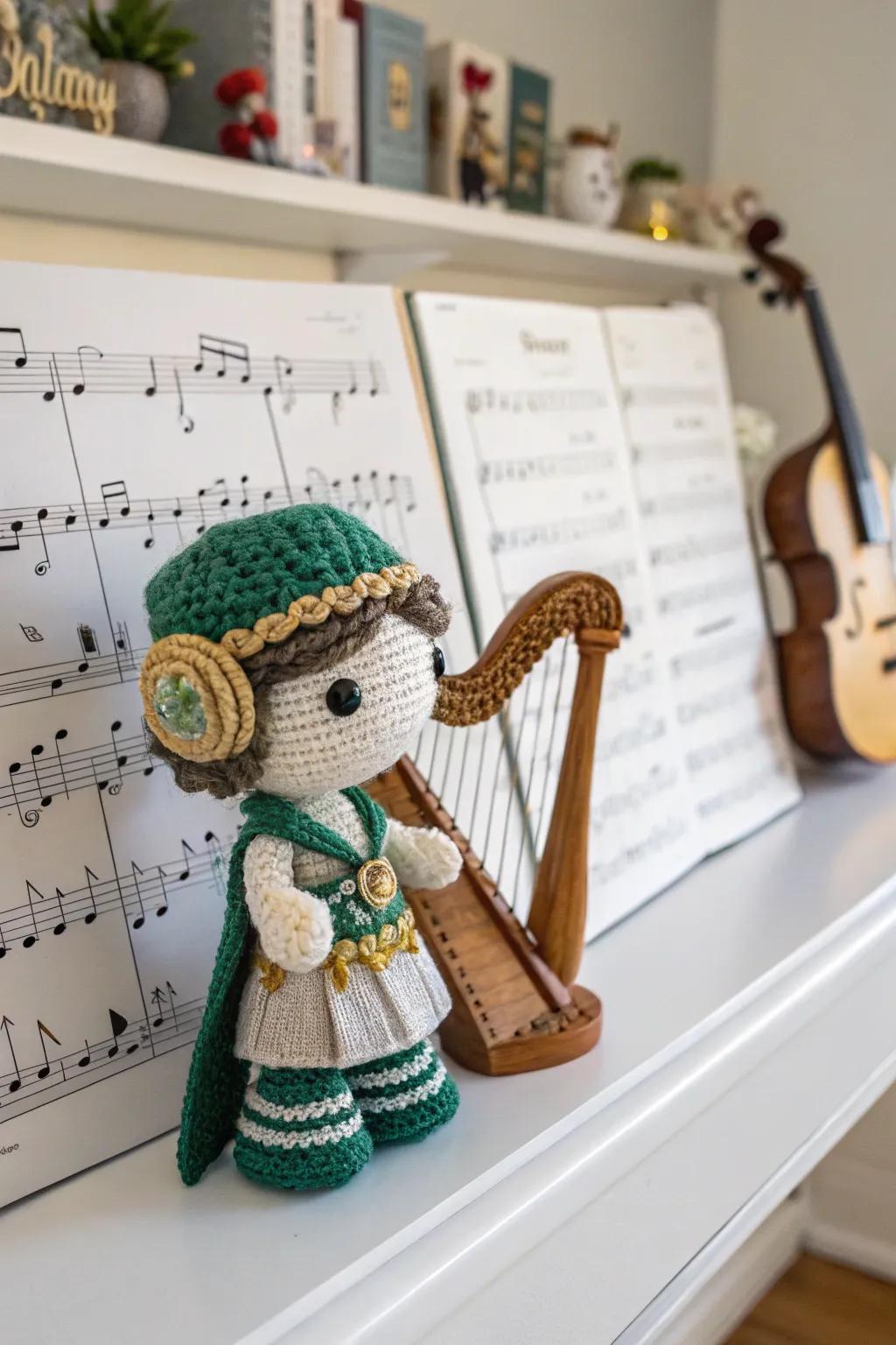 Sing a new song with a Venti Bard crochet creation.