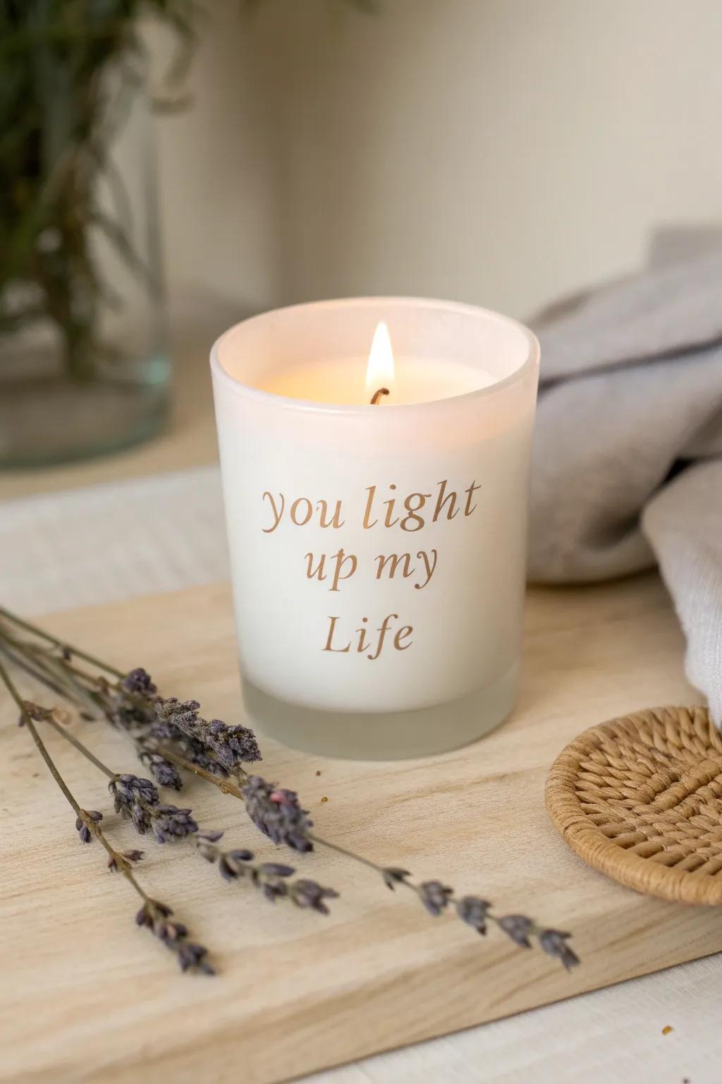Illuminate your love with a personalized touch. Engraved candles bring warmth and romance to any evening.