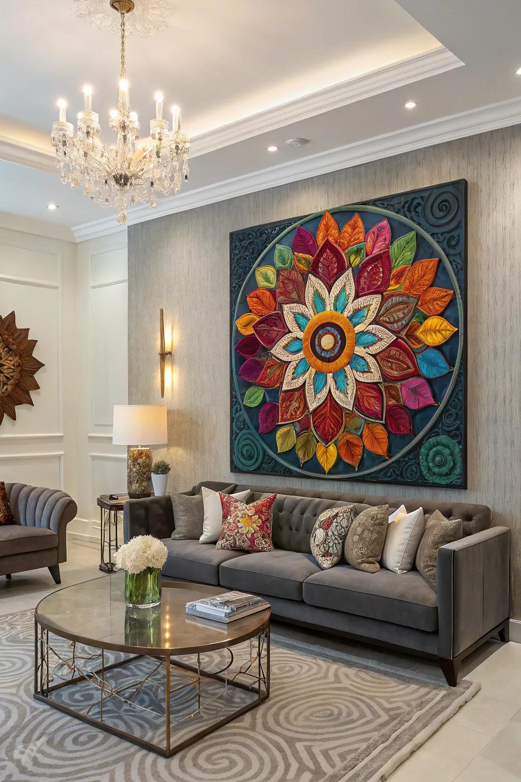 Add a splash of personality with custom wall art