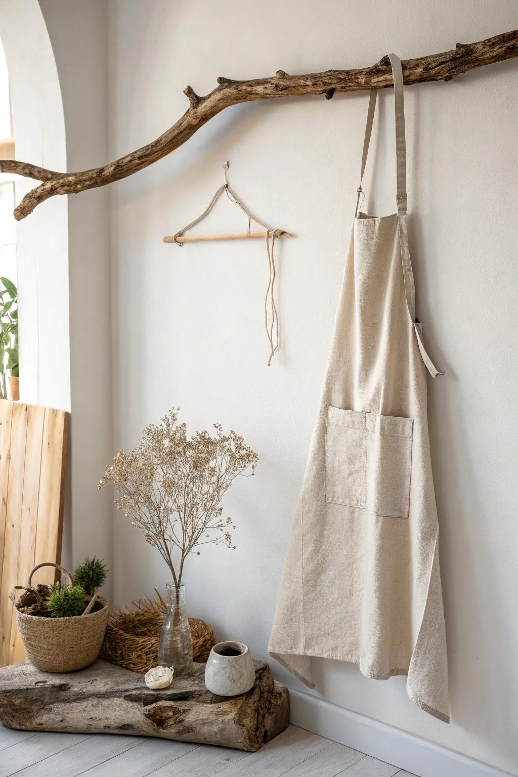 Bring a touch of nature indoors with this effortless branch hanger idea.
