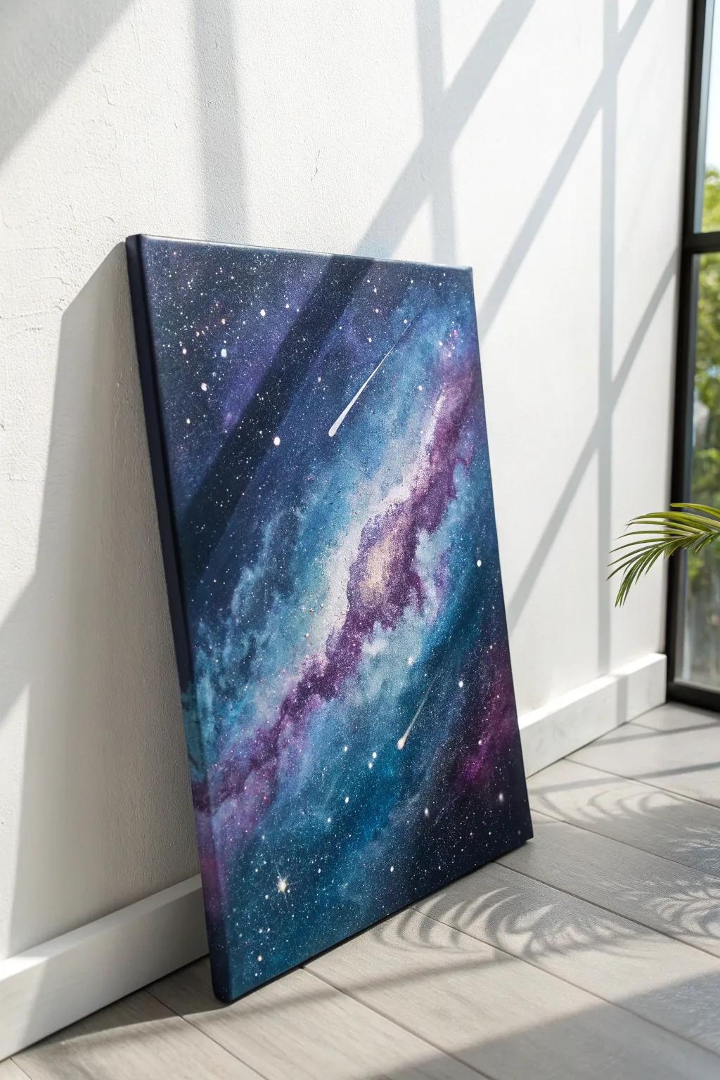 Bring the cosmos into your room with this stunning galaxy-inspired wall art!