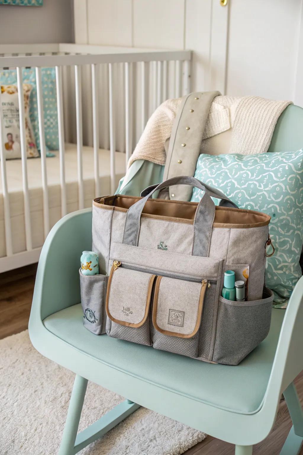 Eco-friendly diaper bags combine functionality with sustainability for on-the-go parents.