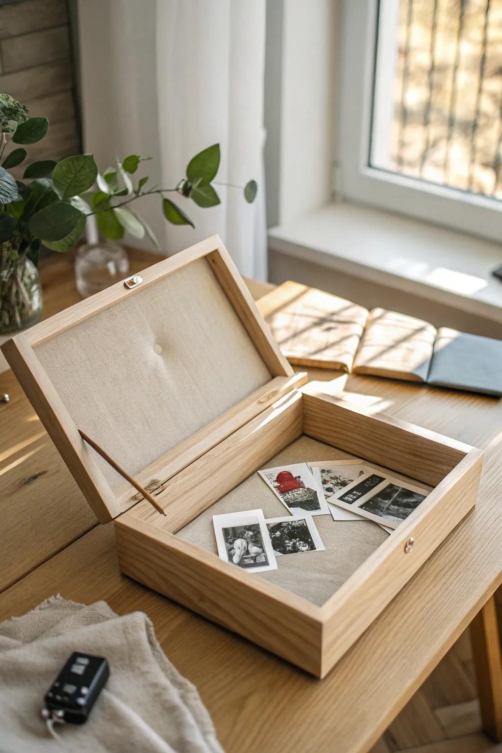 Capture your year's adventures in style with a DIY keepsake box that's both chic and meaningful.