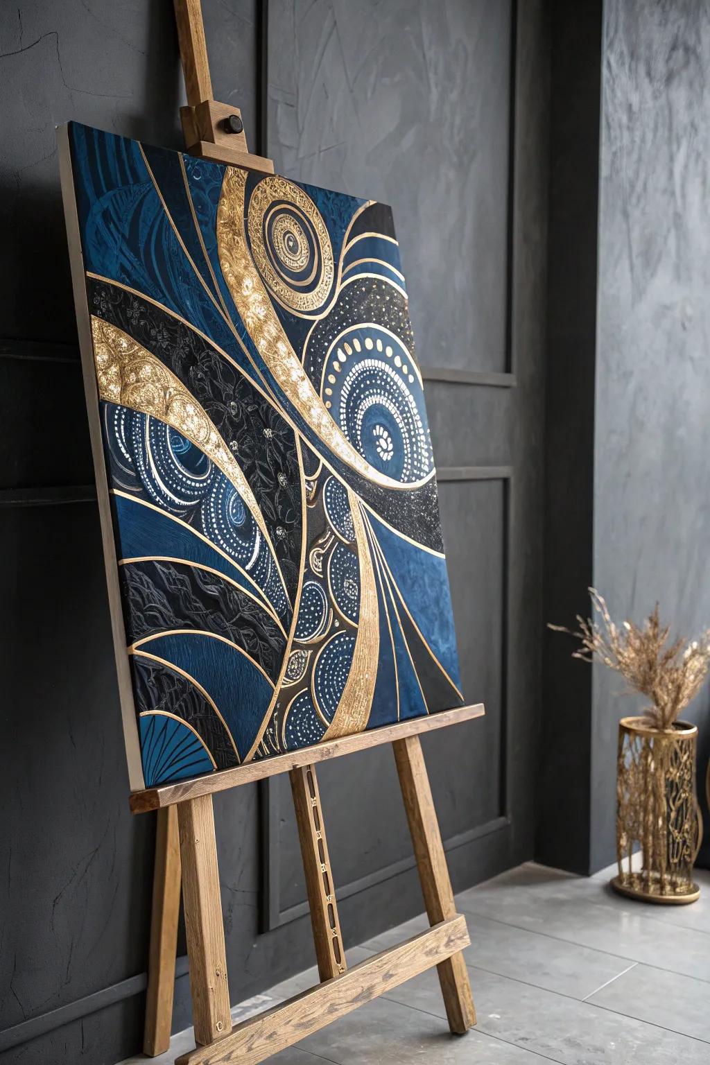 Elevate your space with metallic accents that shine like jewelry on your walls.