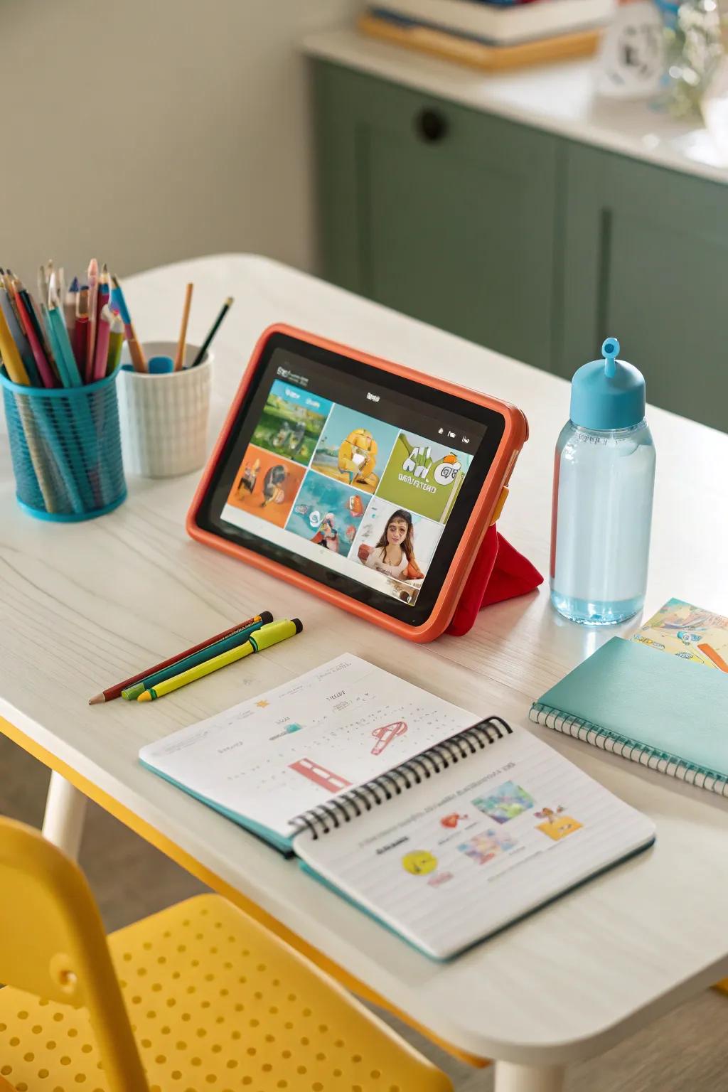 Blend education and entertainment with an interactive learning tablet for kids.