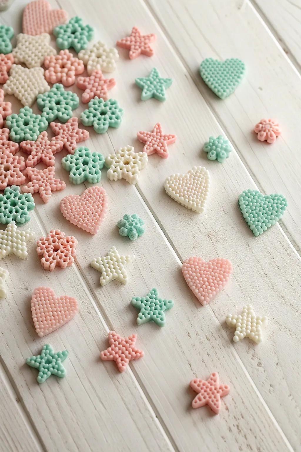 Discover the joy of handcrafted surprises with these charming perler bead creations, perfect for filling your piñata with a touch of whimsy and wonder.