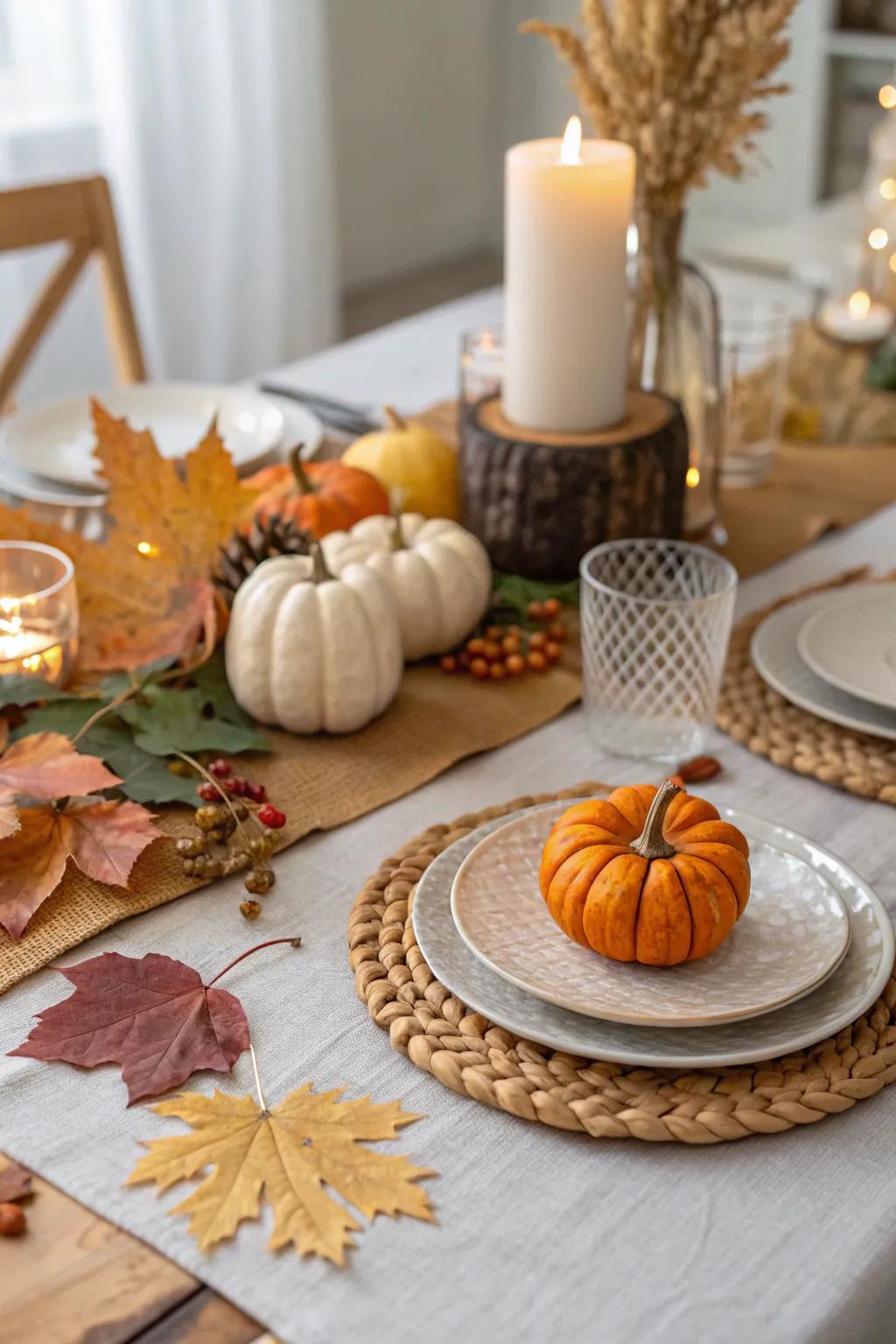 Seasonal decor keeps your table fresh and in tune with nature.