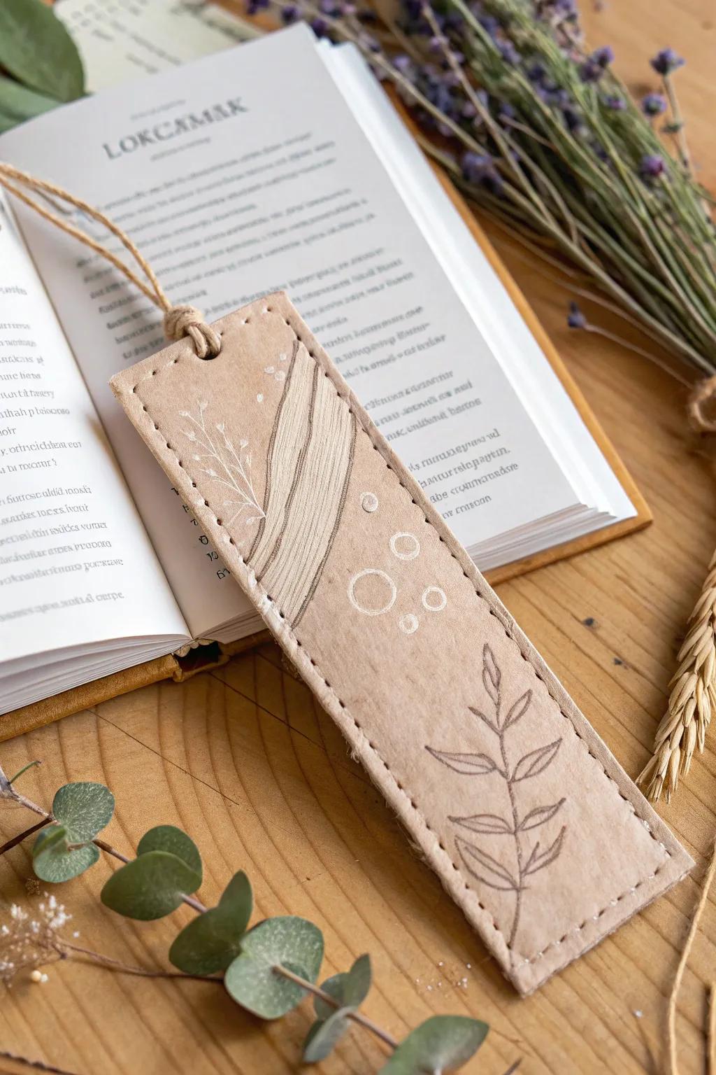 Elevate your reading journey with a handcrafted bookmark that combines style and function. 🌿📚✨ #MinimalistBoho #Craftsmanship