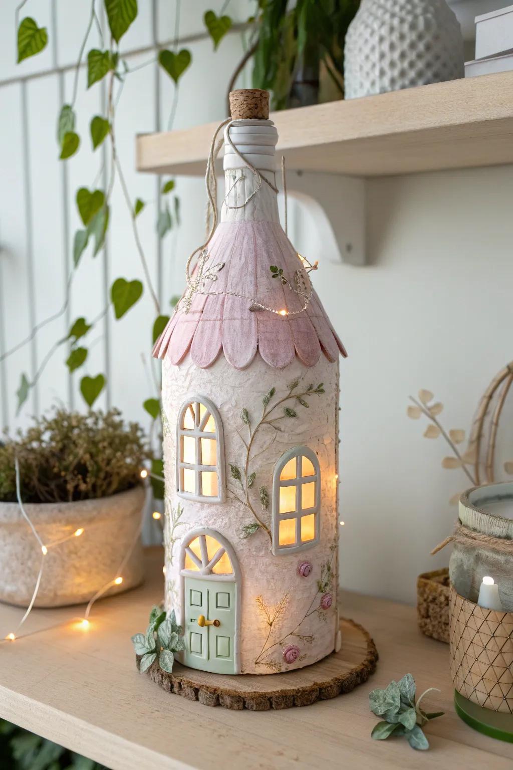 Bring magic to bedtime with this enchanting fairy house night light—a perfect blend of creativity and sustainability.