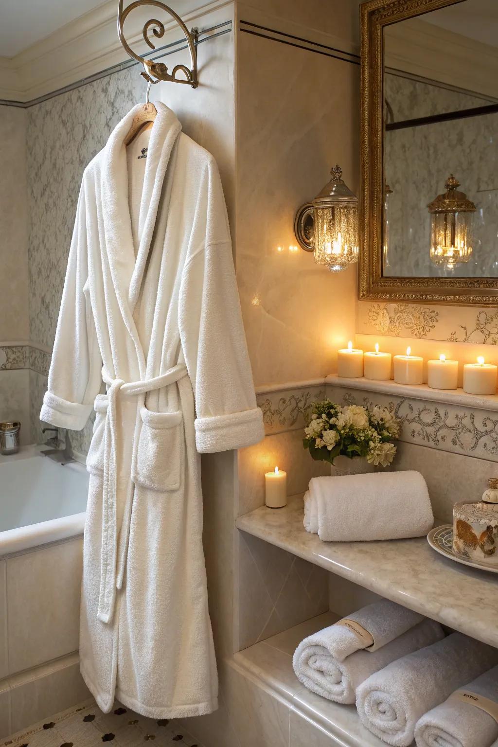 A bathrobe that wraps you in luxury.