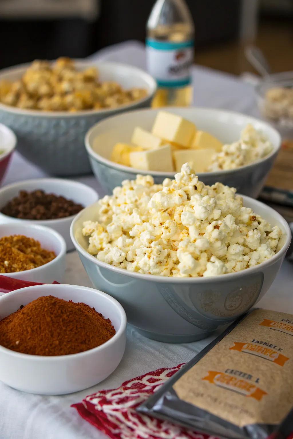 DIY popcorn flavors add a personal touch to your snack offering.