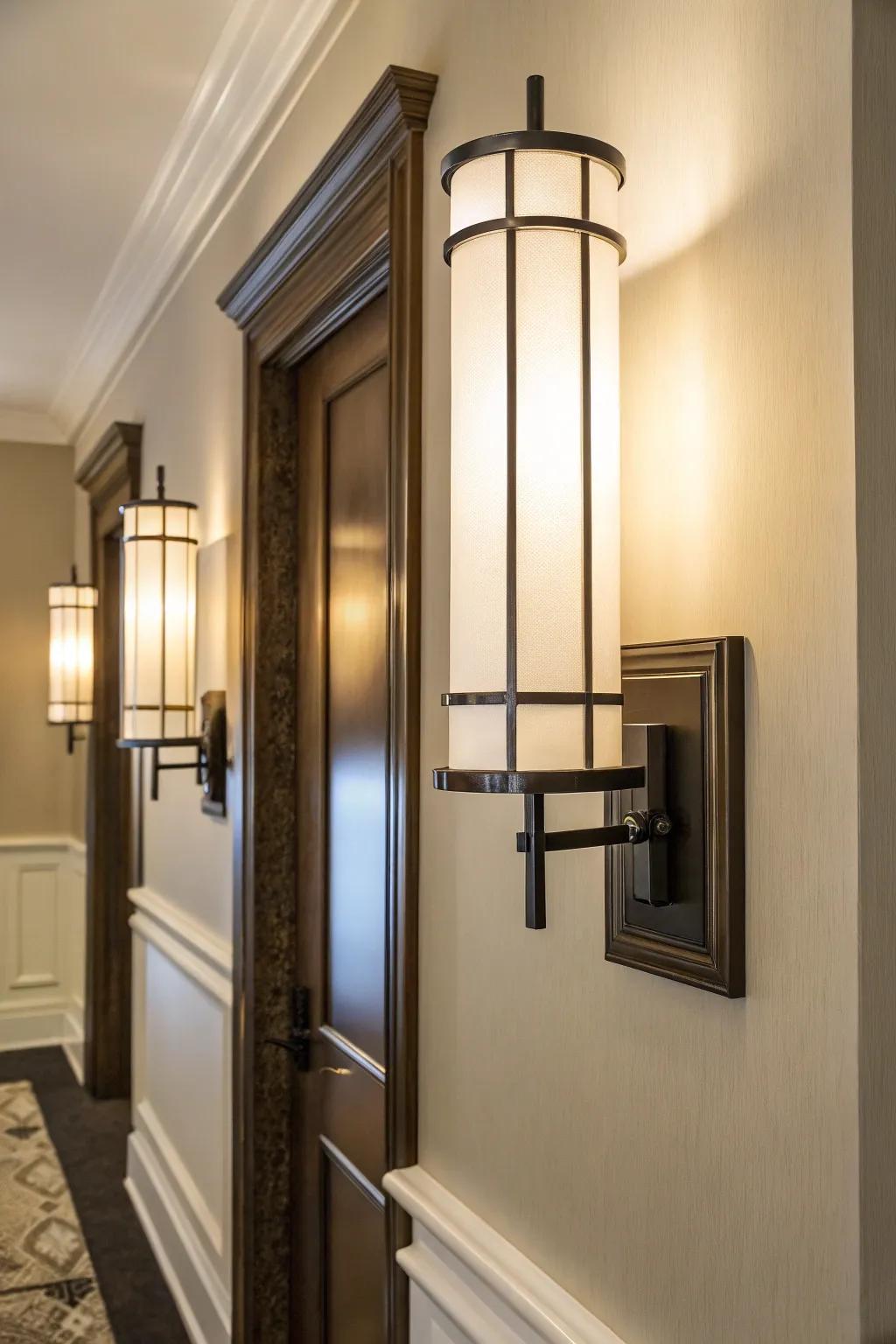 Wall sconces can enhance both lighting and decor in corners.