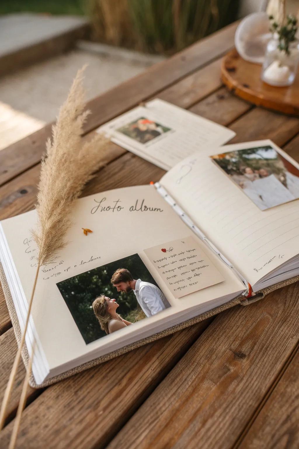Celebrate love through heartfelt pages of memories.