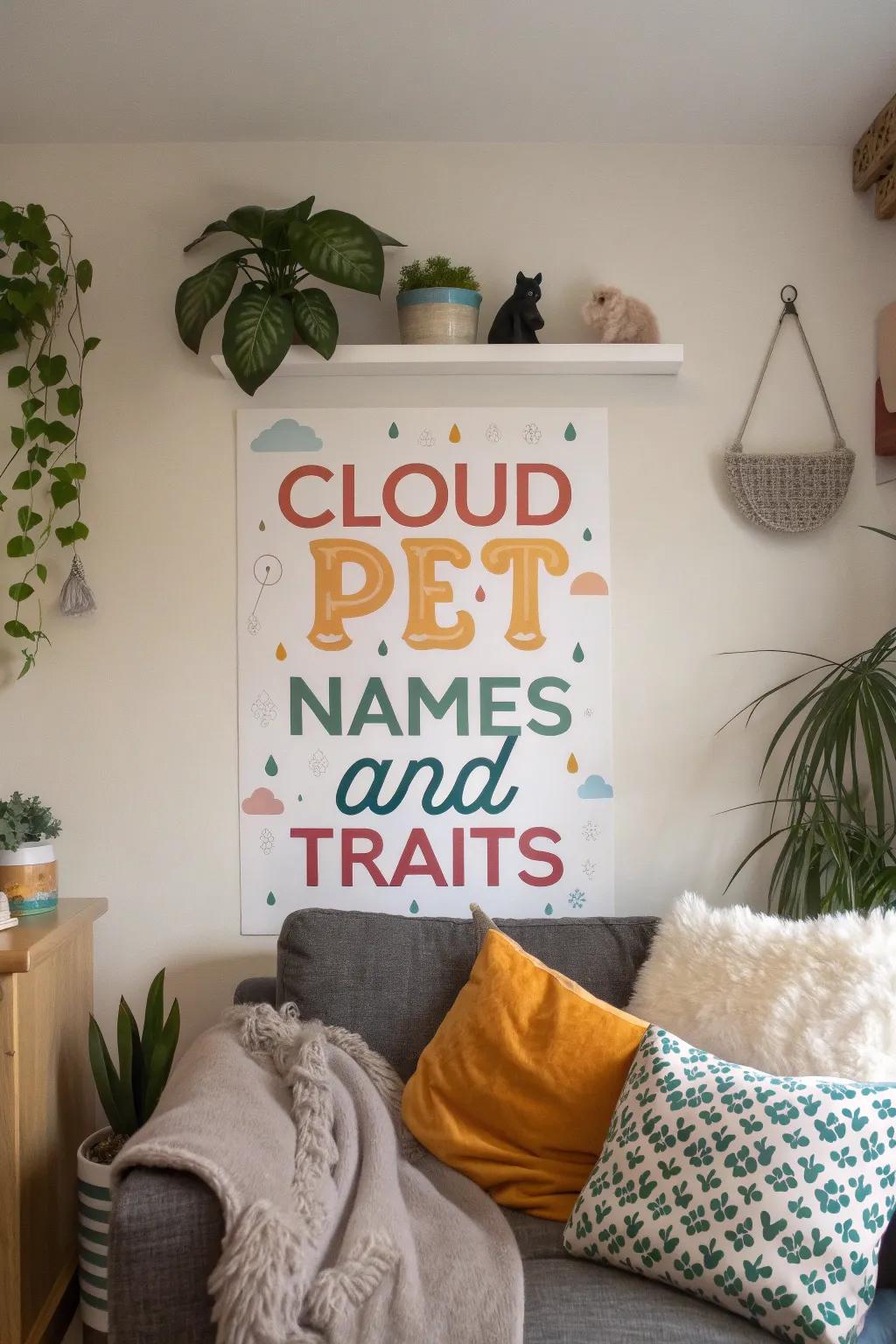 Celebrate your pets with a tribute word cloud.