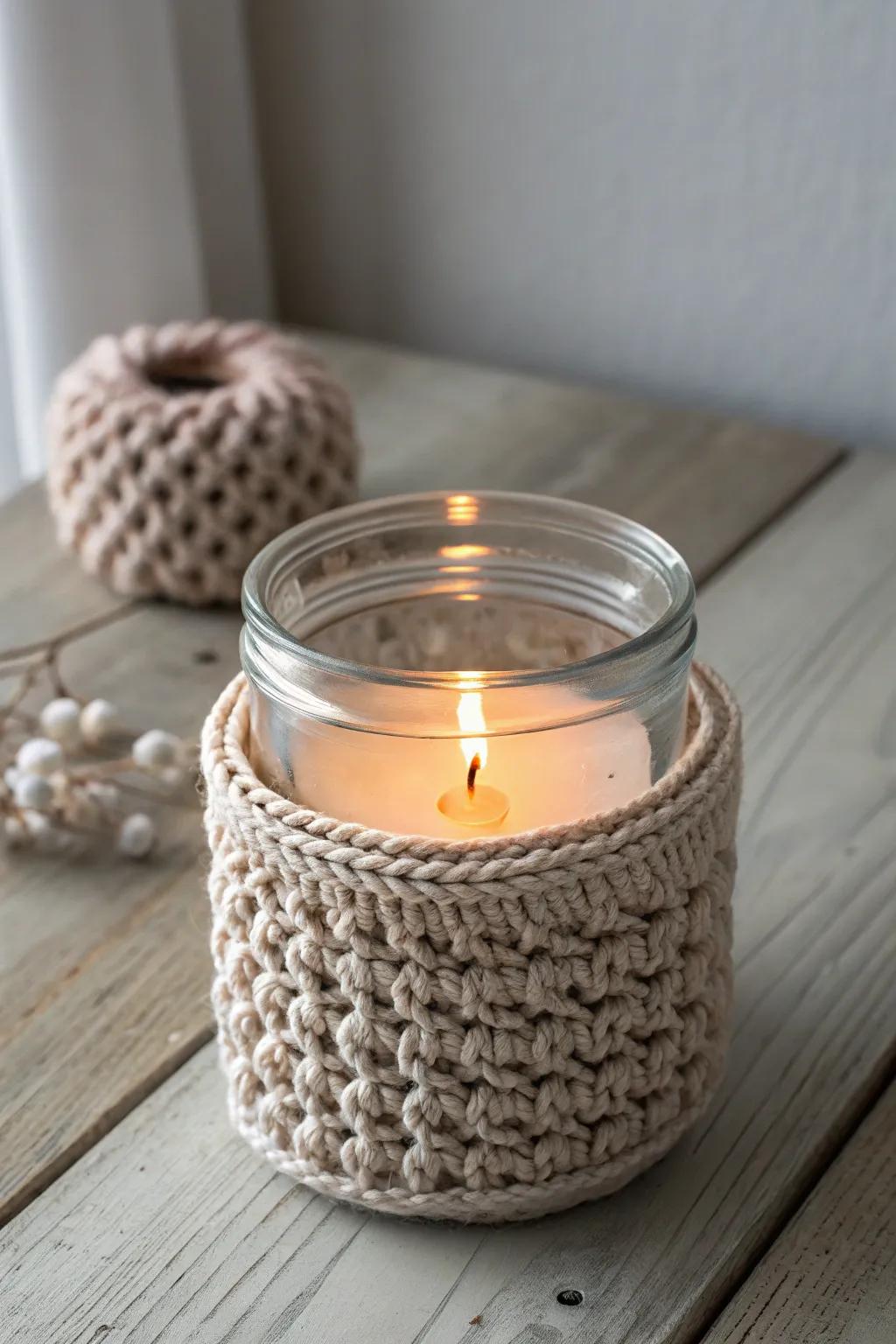 Transform your space with the cozy glow of DIY yarn-wrapped candle holders—where simplicity meets Scandinavian charm.