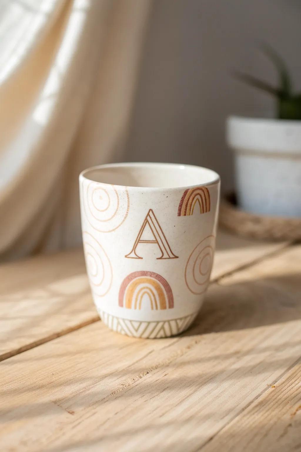 Unleash your creativity with abstract elegance—where initials meet art.