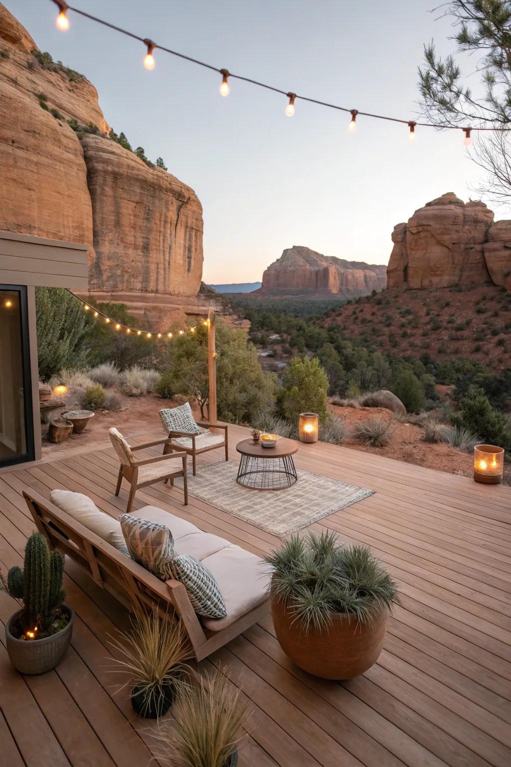 Sandstone stain offers a subtle, warm glow.