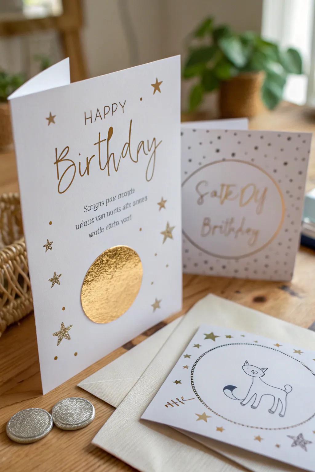 Unveil the joy of a hidden message with this charming DIY scratch-off birthday card for kids!