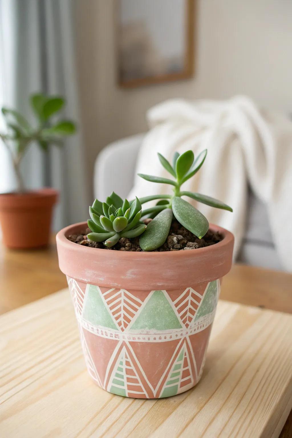 Add a personal touch to your holiday gifting with these charming painted plant pots. Perfect for bringing a hint of nature into any space!