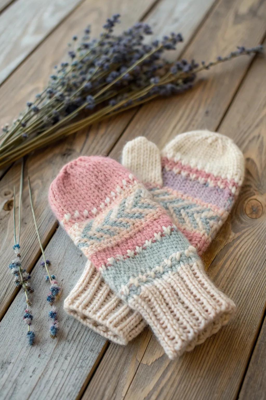 Wrap your hands in warmth and memories with these charming sweater mittens. 🌿🧤 #DIYElegance #ScandiBohoStyle