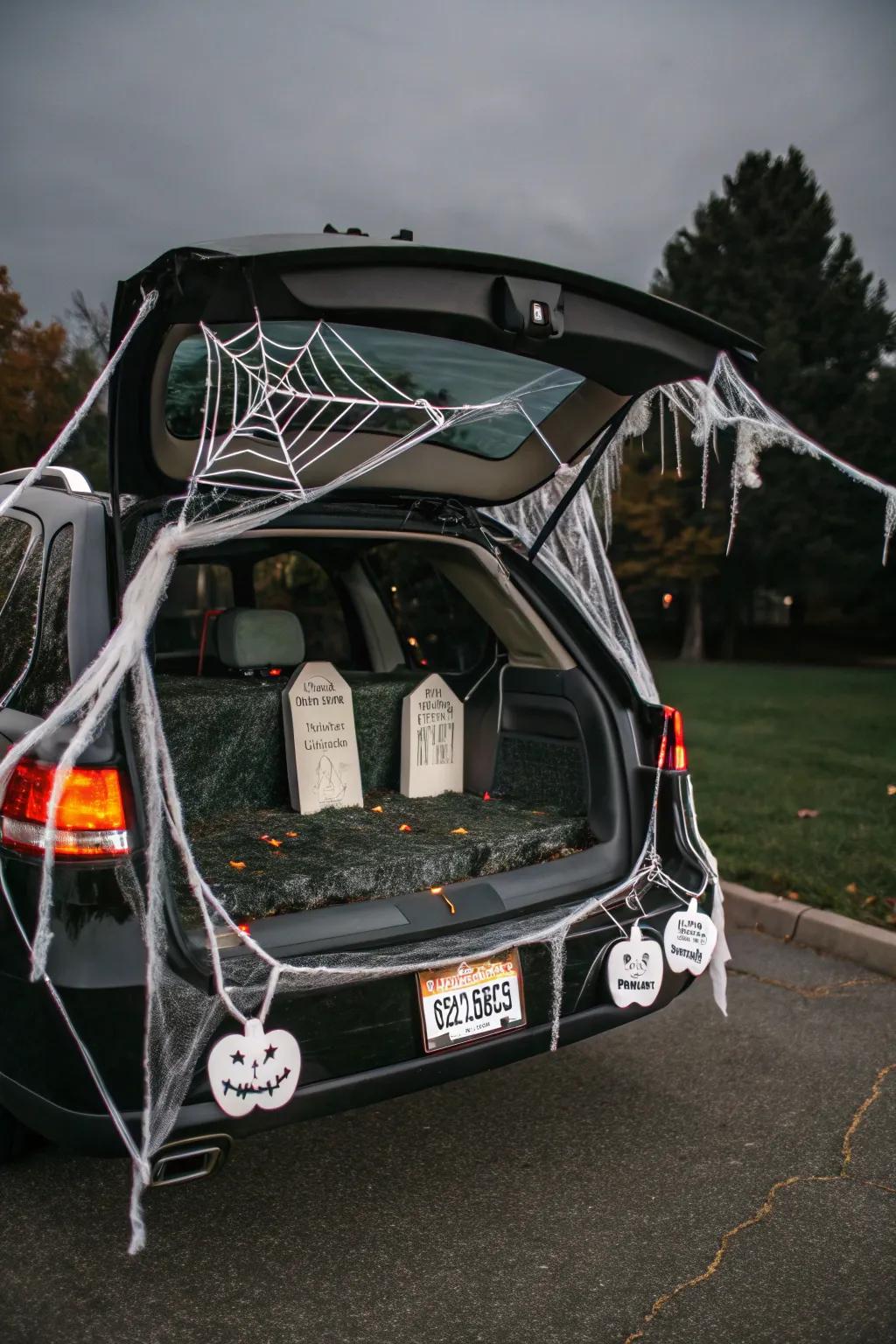 Capture the spirit of Halloween with a classic trunk setup.