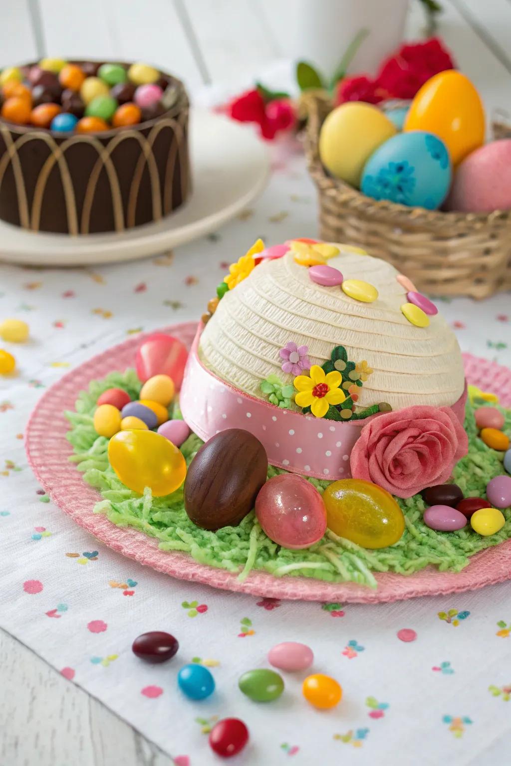 A sweet treat Easter bonnet that's a feast for the eyes.