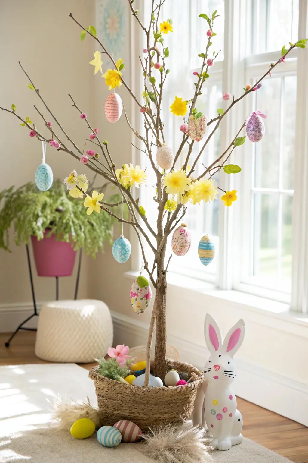 A spring-inspired Easter tree that brings the essence of the season indoors.