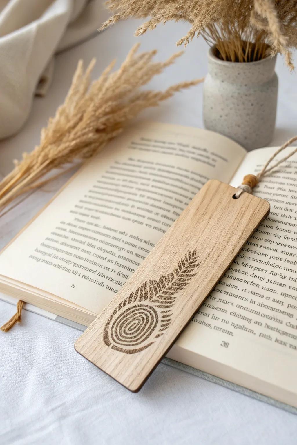 Add a personal touch to your reading with a handcrafted fingerprint bookmark. Perfect for book lovers who cherish simplicity and elegance.