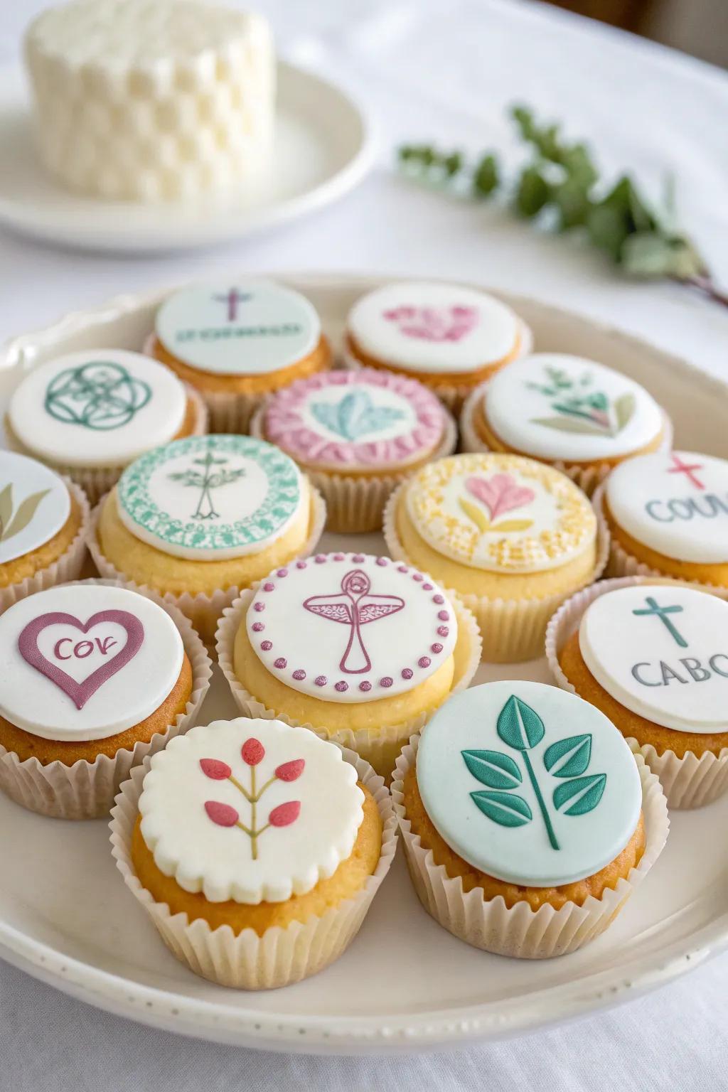 Sweet creativity: Edible frosting rounds for your guests.