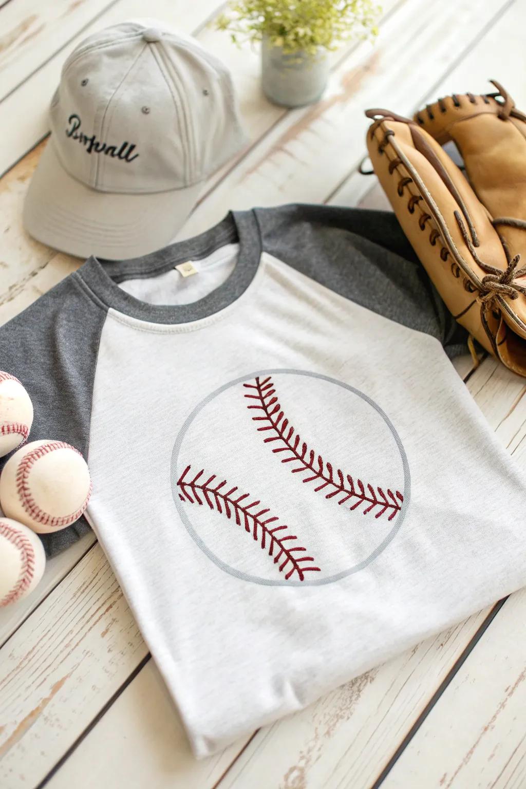 Elevate your game day style with this minimalist sports-themed tee!