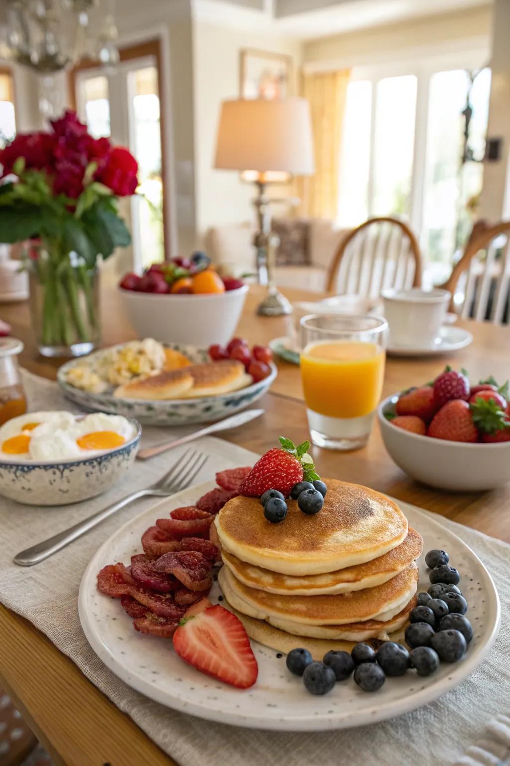 A Father's Day brunch is a delightful way to start the day.