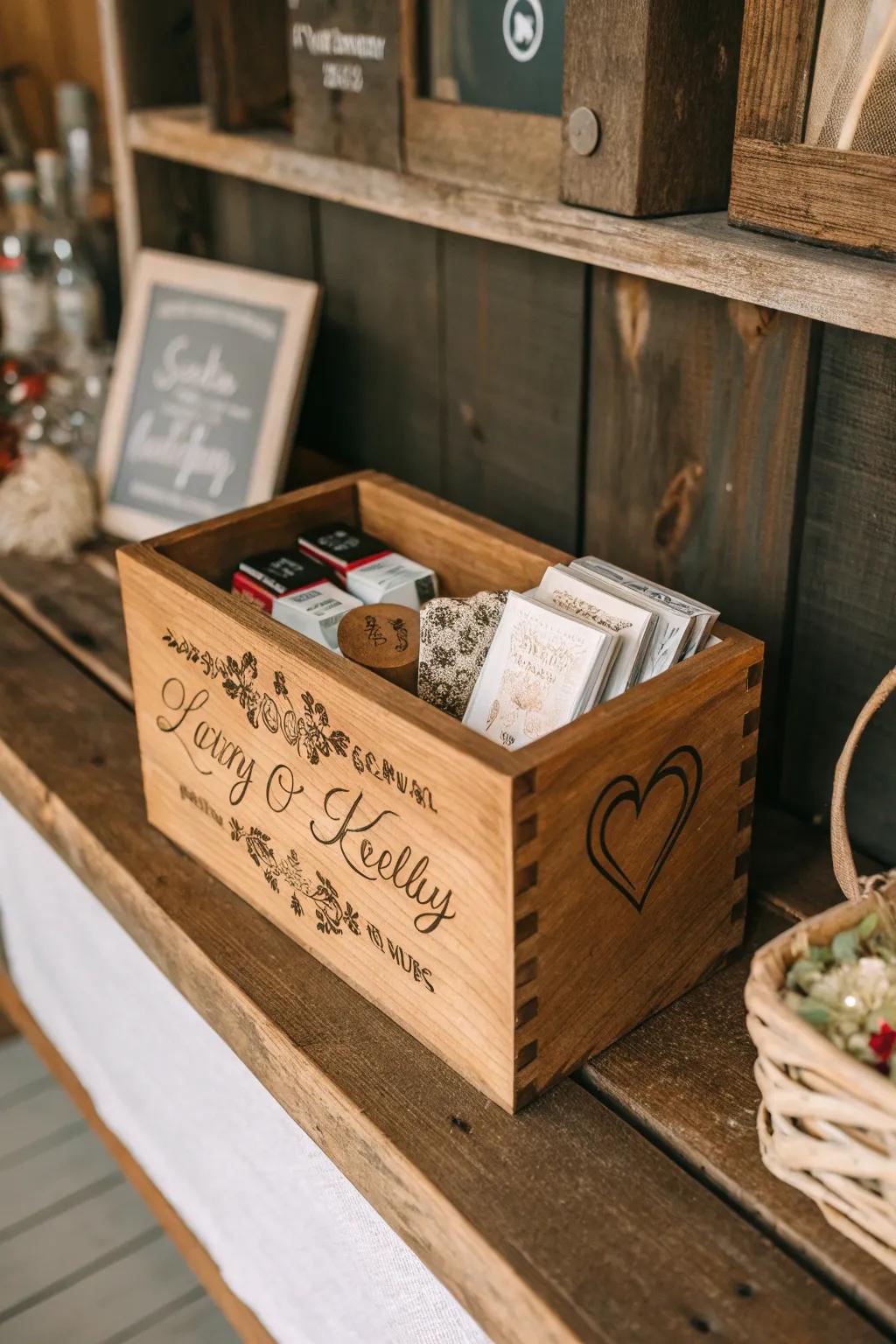 Store keepsakes with style and sentiment.