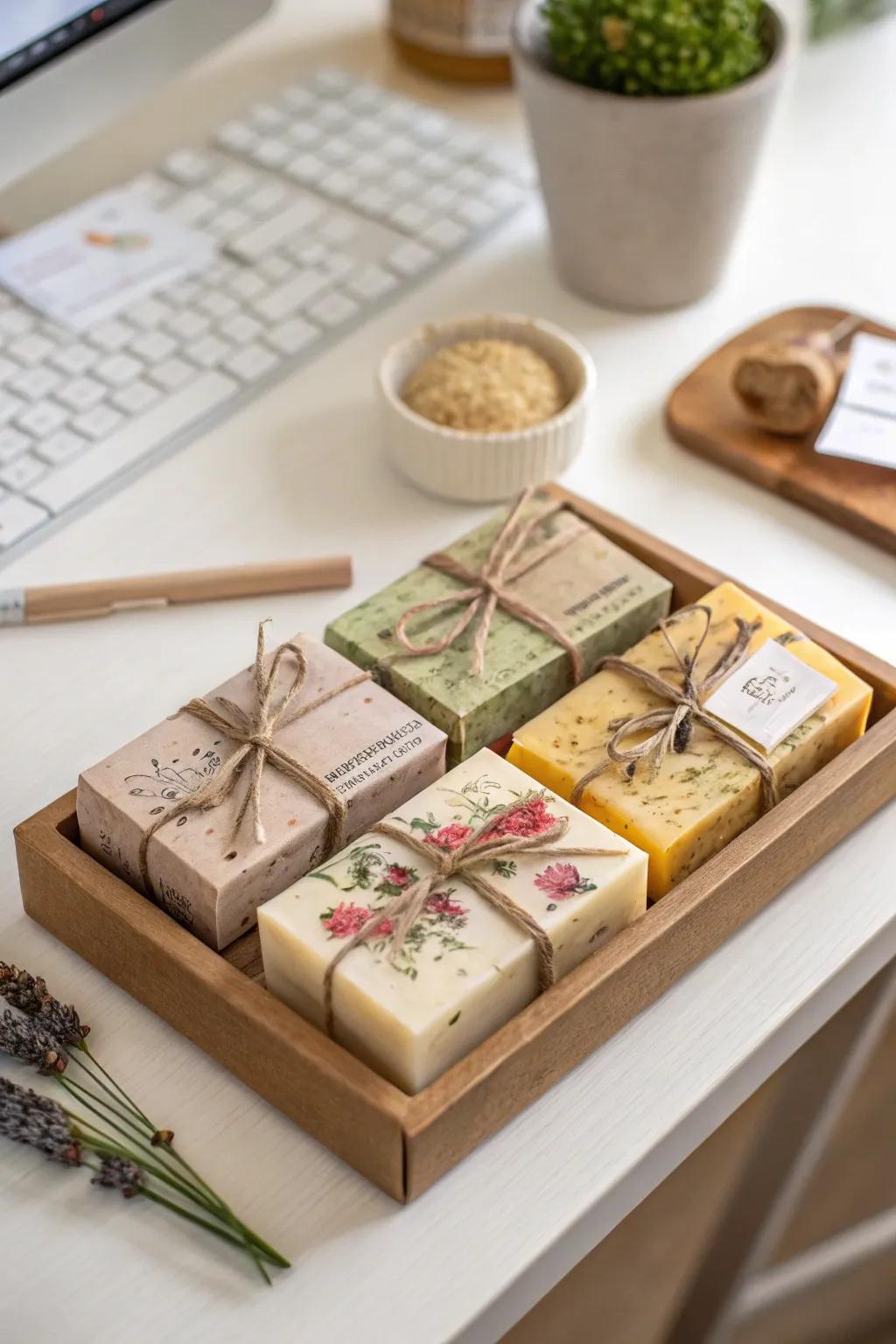 Handmade soaps offer a luxurious touch to daily routines.