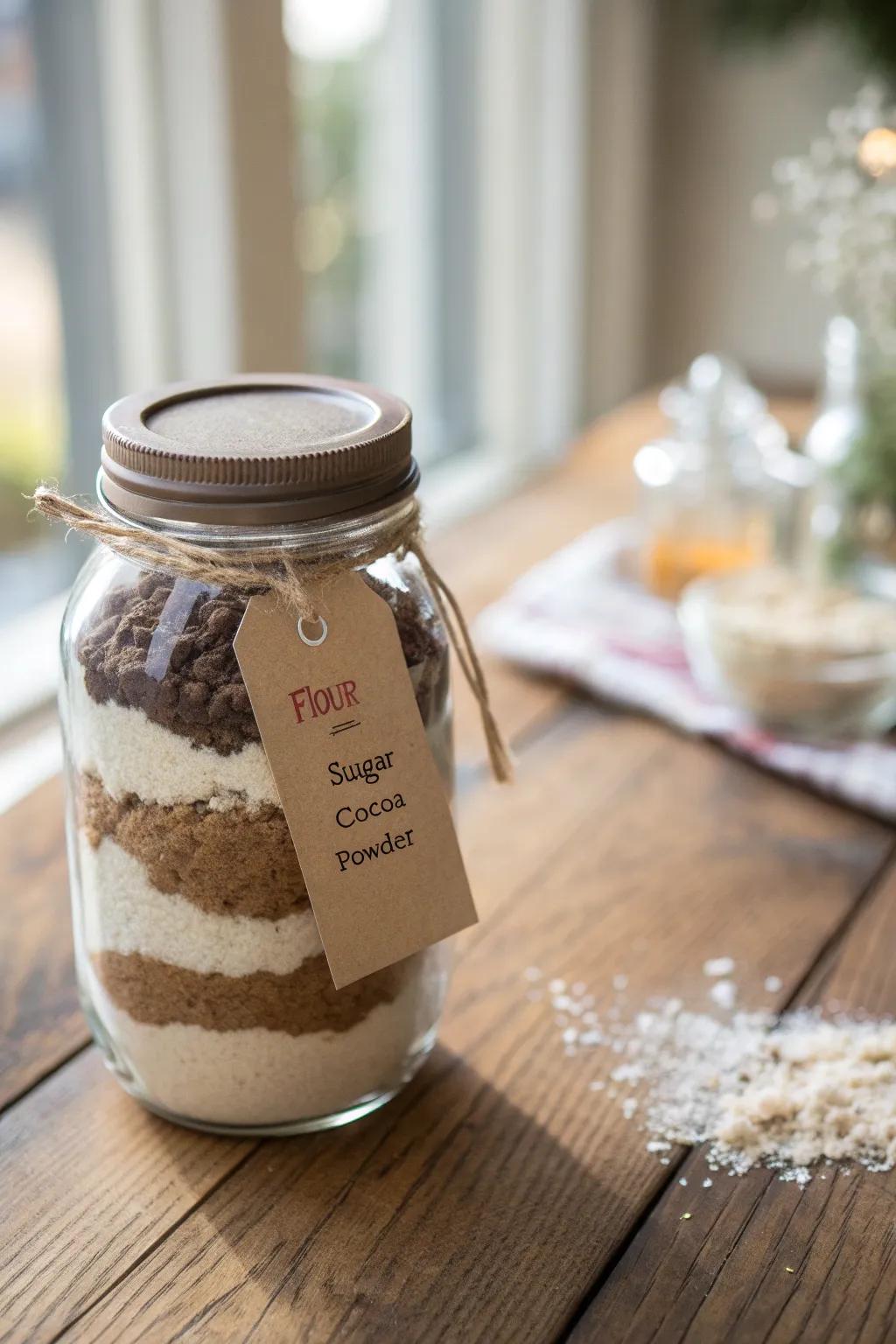 Baked treats in a jar offer a sweet and thoughtful gift.