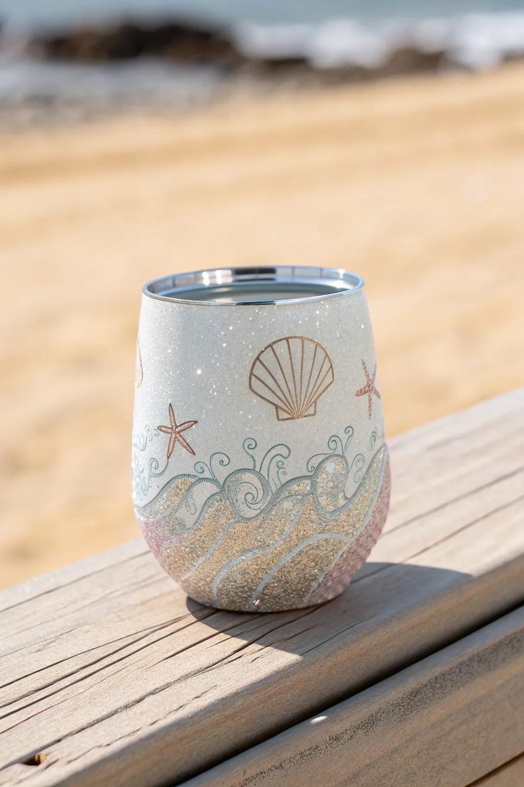 Sip in style with beachy elegance—your perfect summer companion!