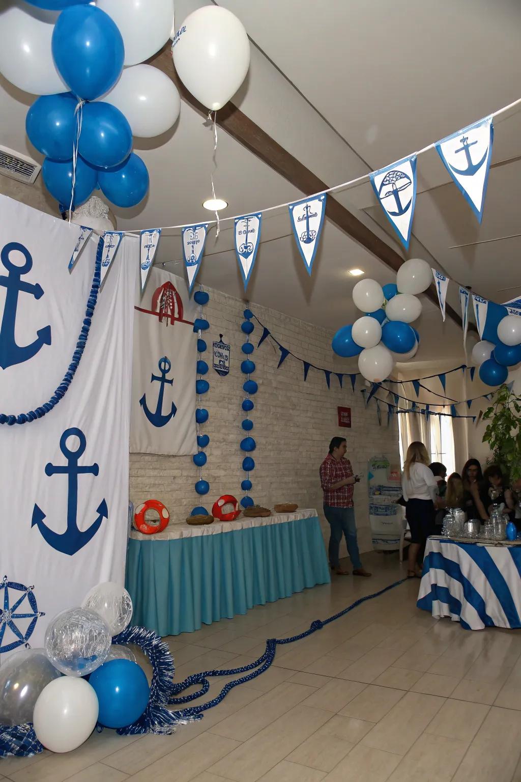 Sail into the future with nautical-themed decor.