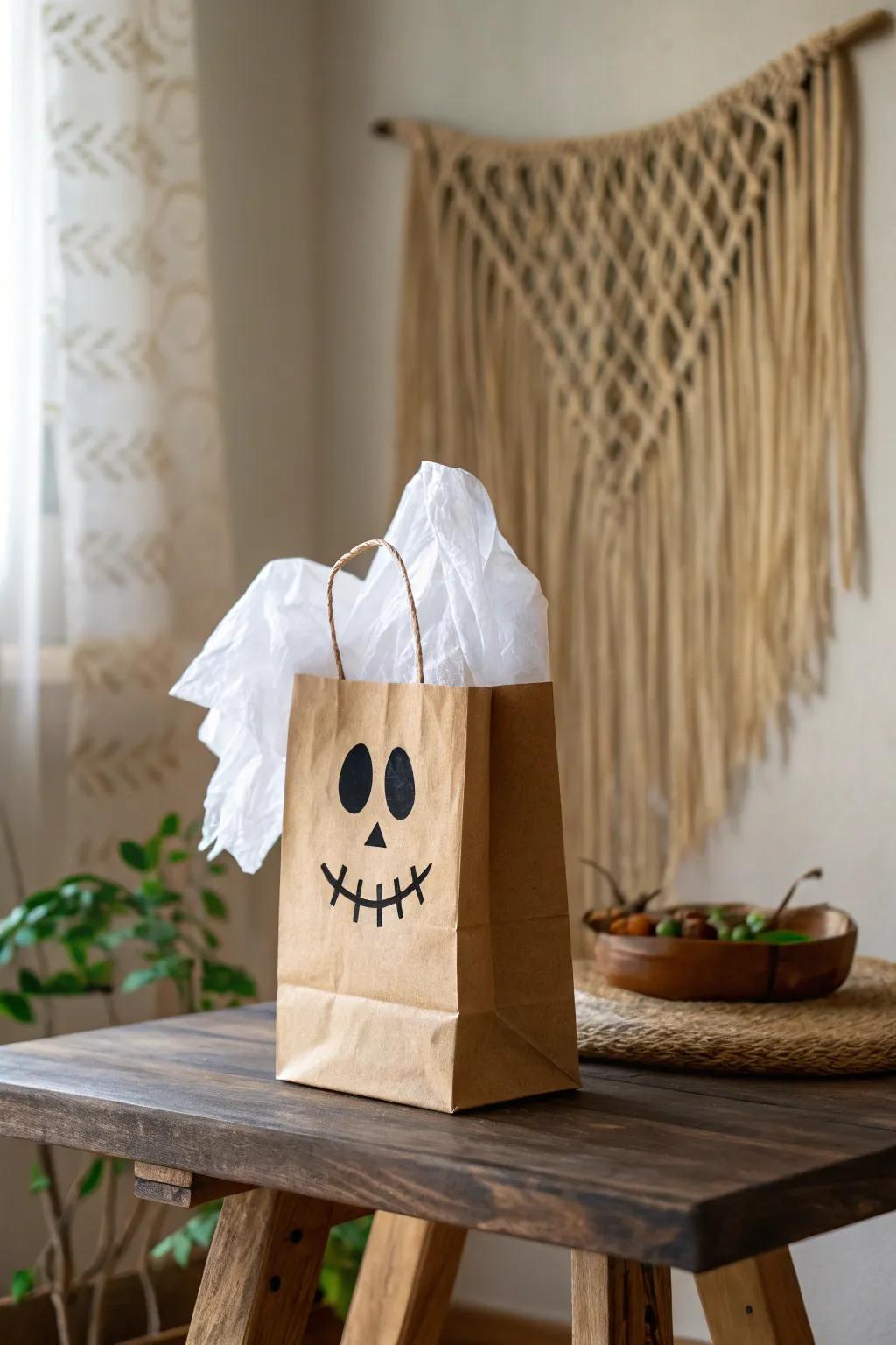 Embrace the spooky season with charmingly simple paper bag ghouls—perfect for a touch of handcrafted Halloween magic!