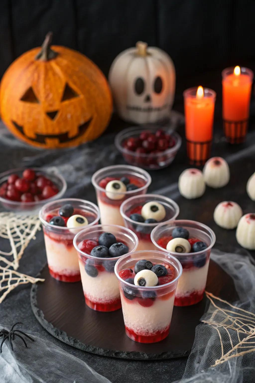 Eyeball eerie cups perfect for a chilling Halloween surprise.