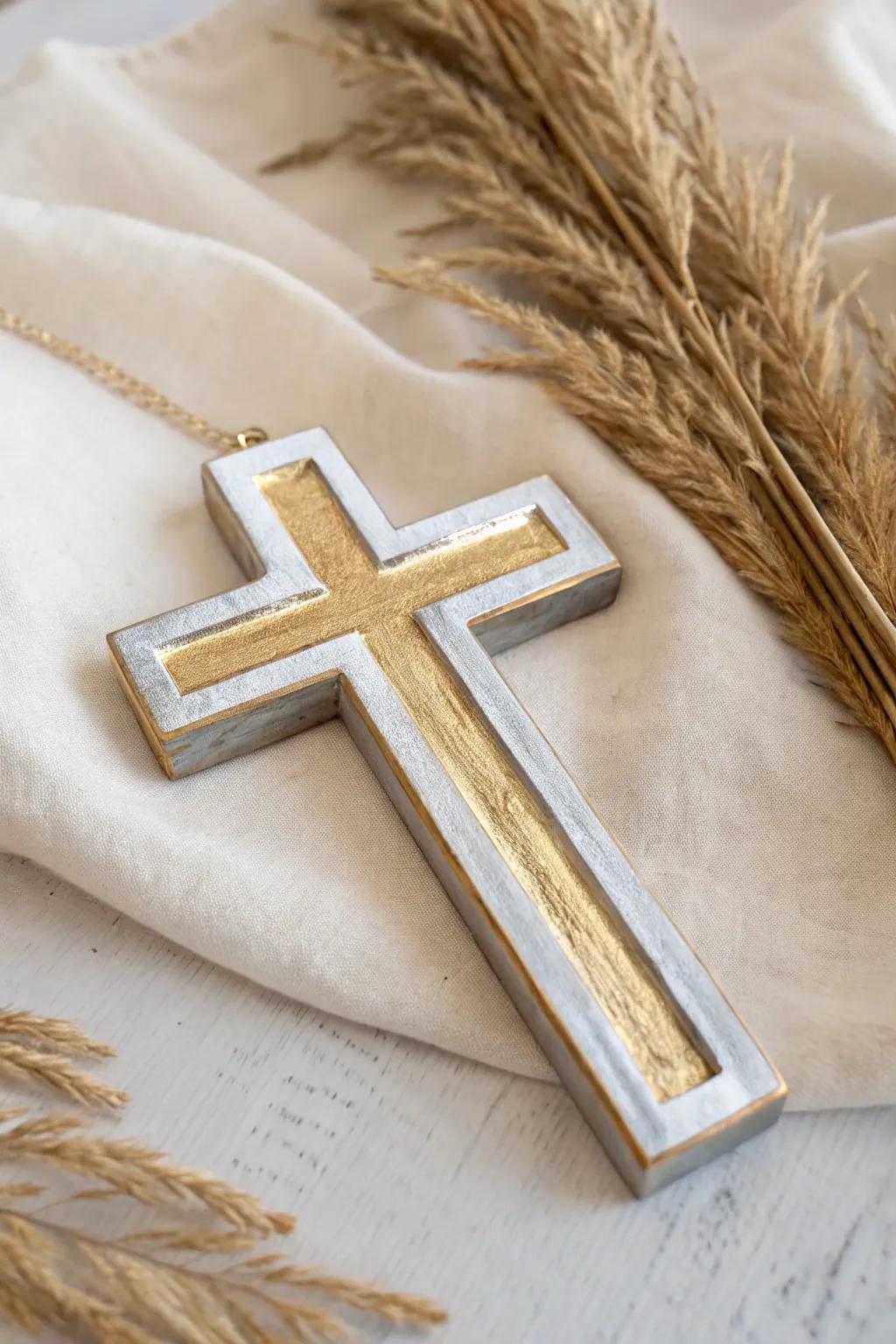 Elevate your décor with a modern metallic twist on classic design.