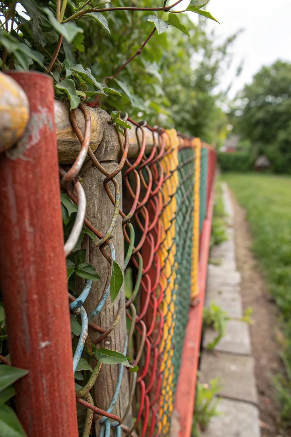 Transform the ordinary into the extraordinary by extending your fence with recycled materials. A bold display of creativity and craftsmanship!