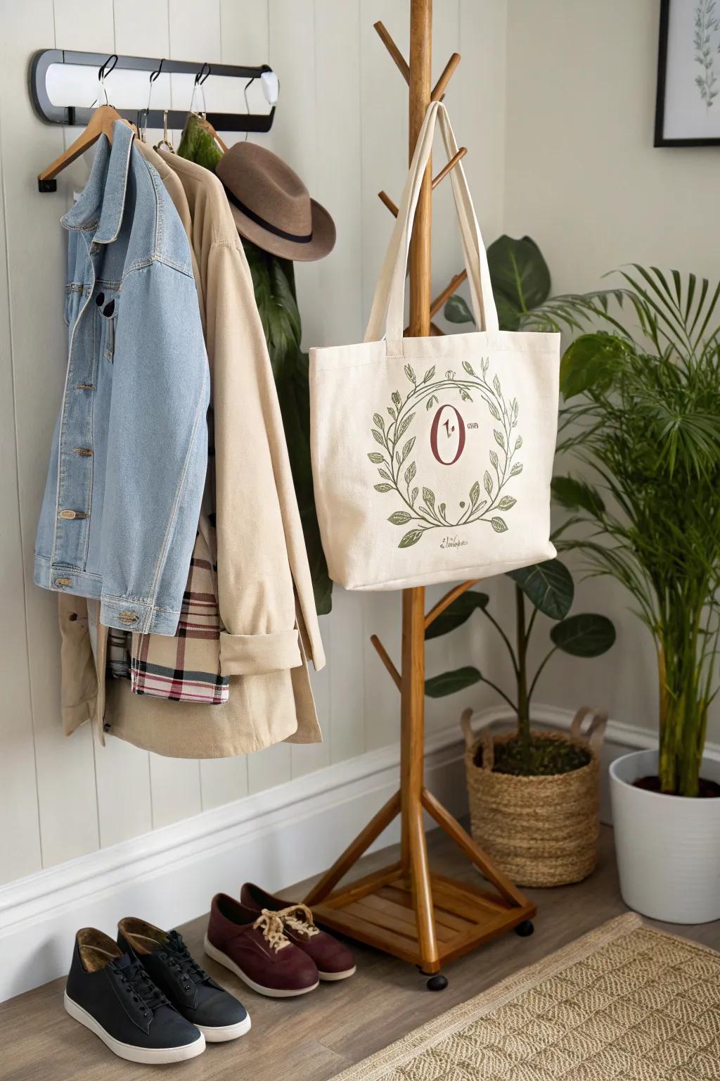 Combine style and functionality with a personalized tote bag.