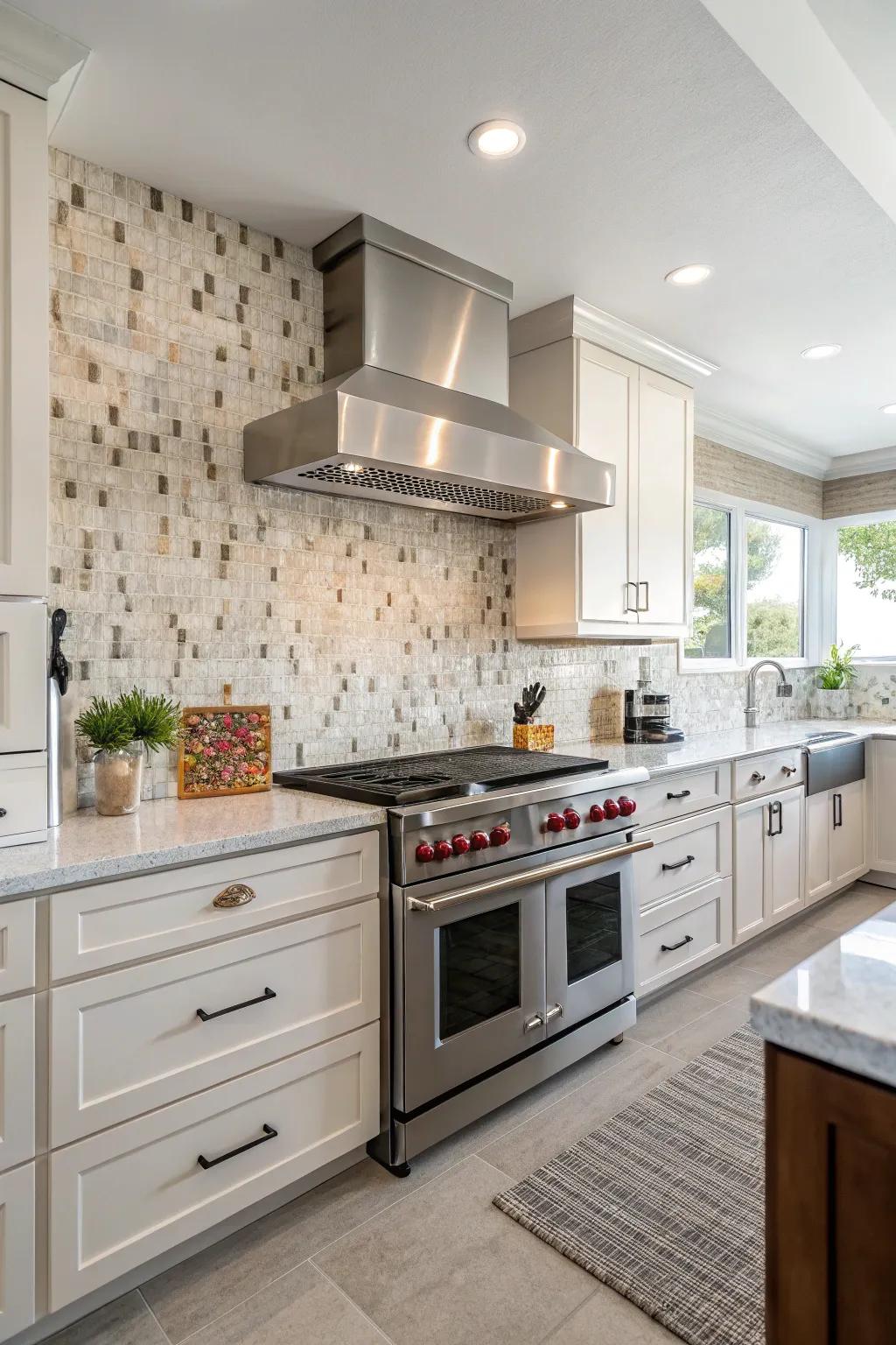 An updated backsplash can give your kitchen a modern flair.