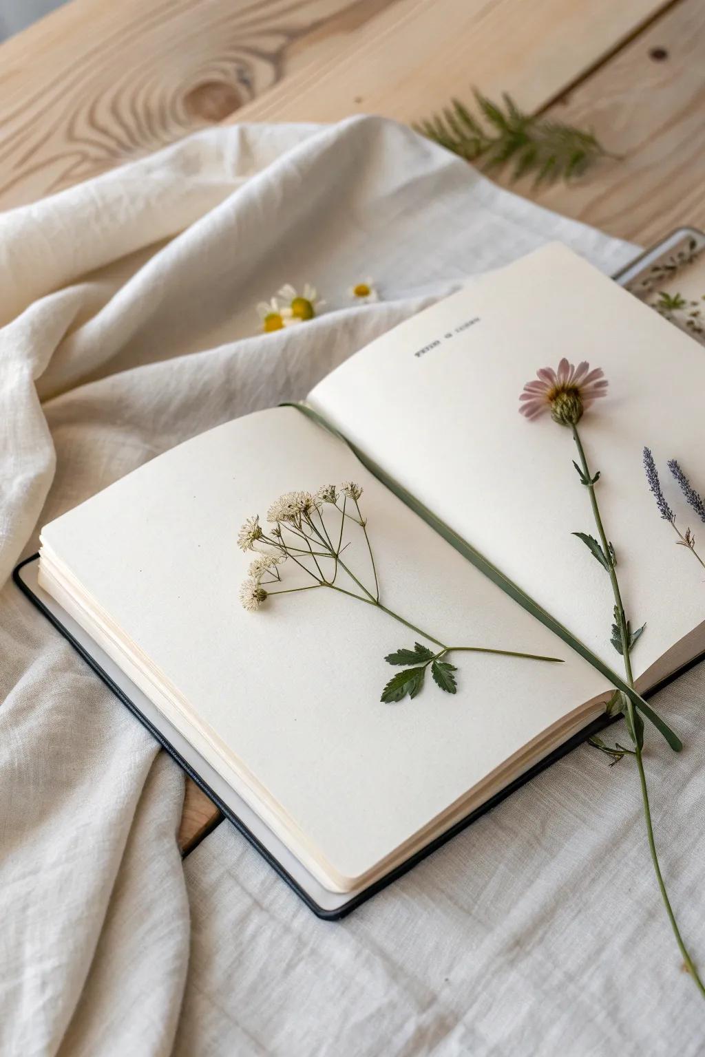 Discover beauty in simplicity by incorporating nature's treasures into your sketchbook.
