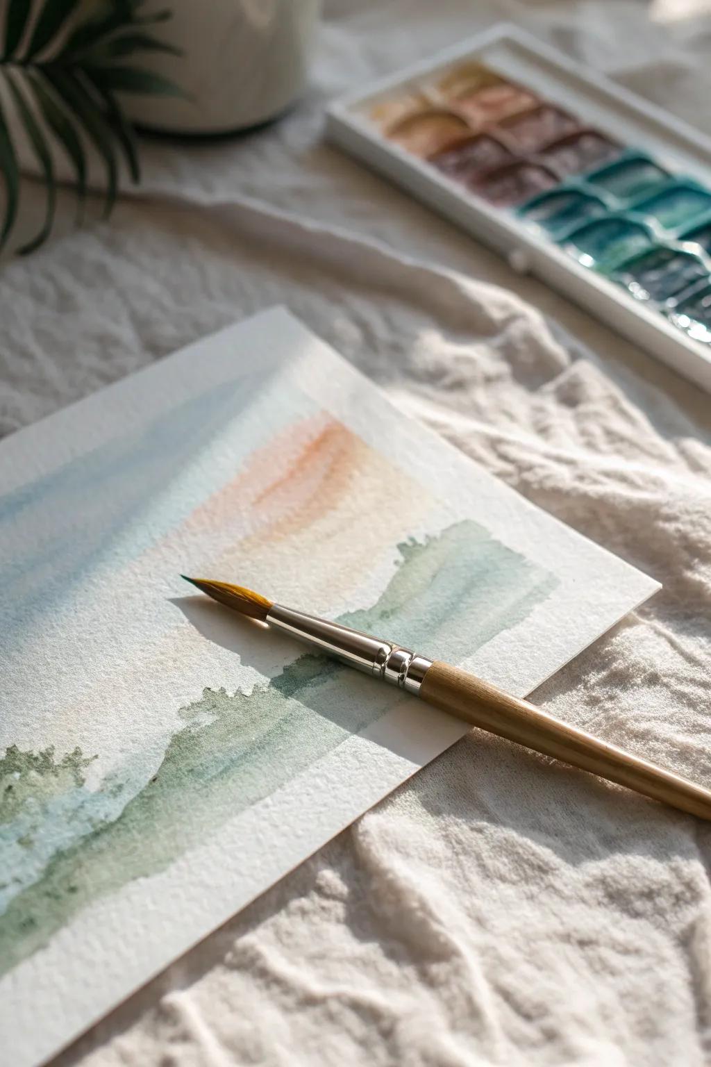 Embrace the fluid beauty of watercolor backgrounds for your nature scrapbook.